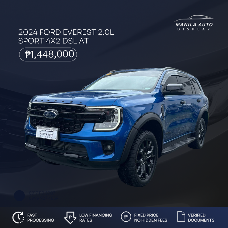 2024 FORD EVEREST 2.0L SPORT 4X2 DSL AUTOMATIC TRANSMISSION