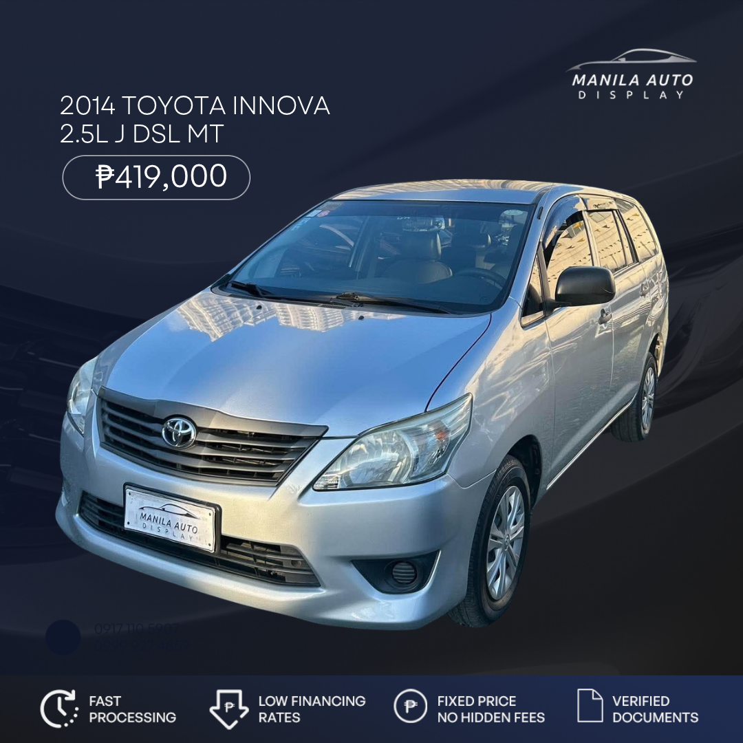 2014 TOYOTA INNOVA 2.5L J DSL MANUAL TRANSMISSION