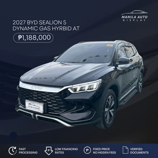 2027 BYD SEALION 5 DYNAMIC GAS HYRBID AUTOMATIC TRANSMISSION (490KMS)