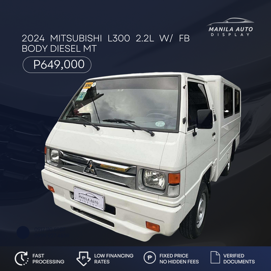 2024 MITSUBISHI L300 2.2L W/ FB BODY DIESEL MANUAL TRANSMISSION
