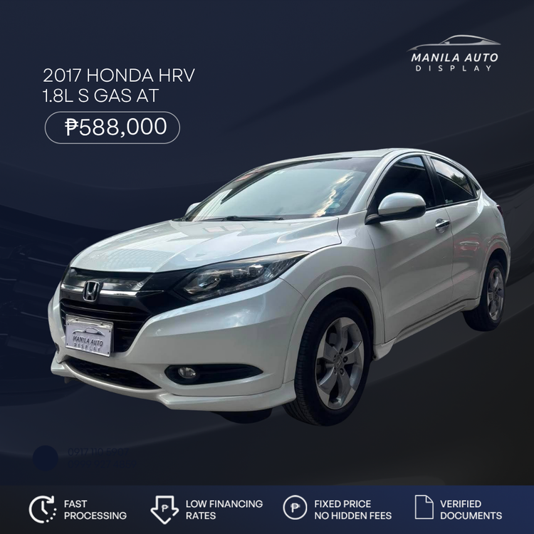 2017 HONDA HRV 1.8L S GAS AUTOMATIC TRANSMISSION