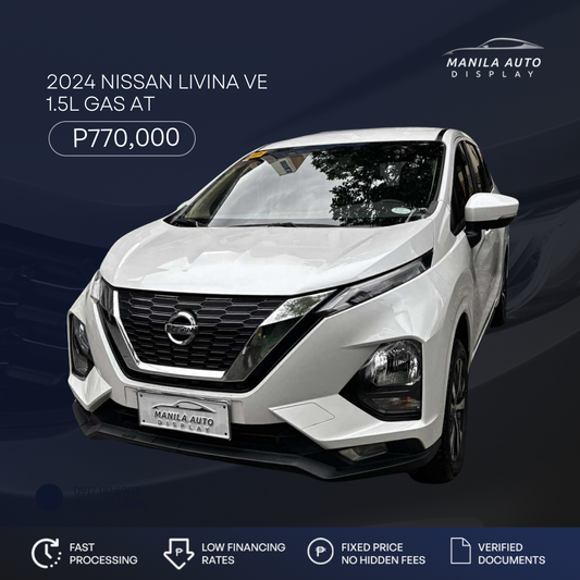 2024 NISSAN LIVINA VE 1.5L GAS AUTOMATIC TRANSMISSION
