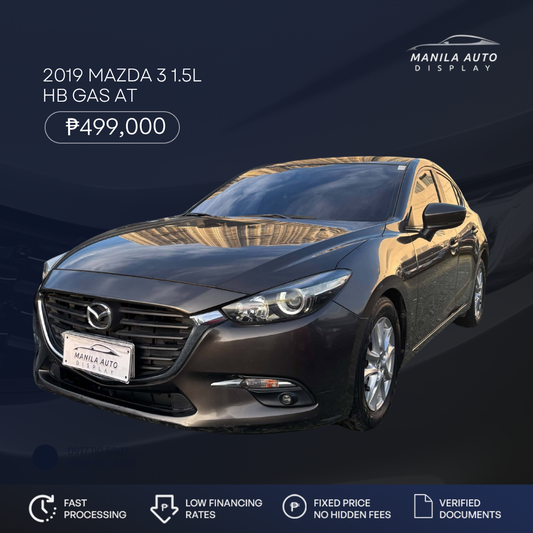 2019 MAZDA 3 1.5L HATCHBACK GAS AUTOMATIC TRANSMISSION