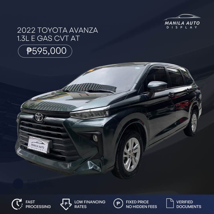 2022 TOYOTA AVANZA 1.3L E GAS CVT AUTOMATIC TRANSMISSION