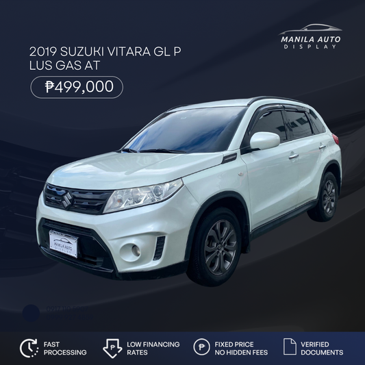 2019 SUZUKI	VITARA GL PLUS GAS AUTOMATIC TRANSMISSION