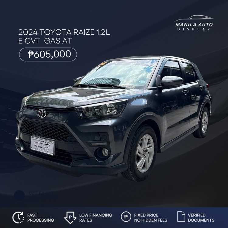 2024 TOYOTA RAIZE 1.2L E CVT GAS AUTOMATIC TRANSMISSION