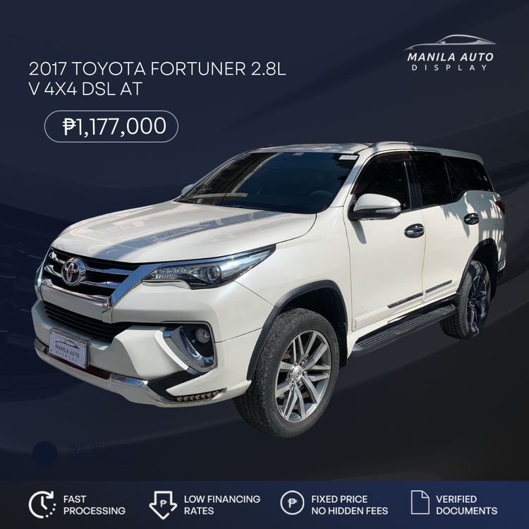 2017 TOYOTA  FORTUNER 2.8L V 4X4 DSL AUTOMATIC TRANSMISSION