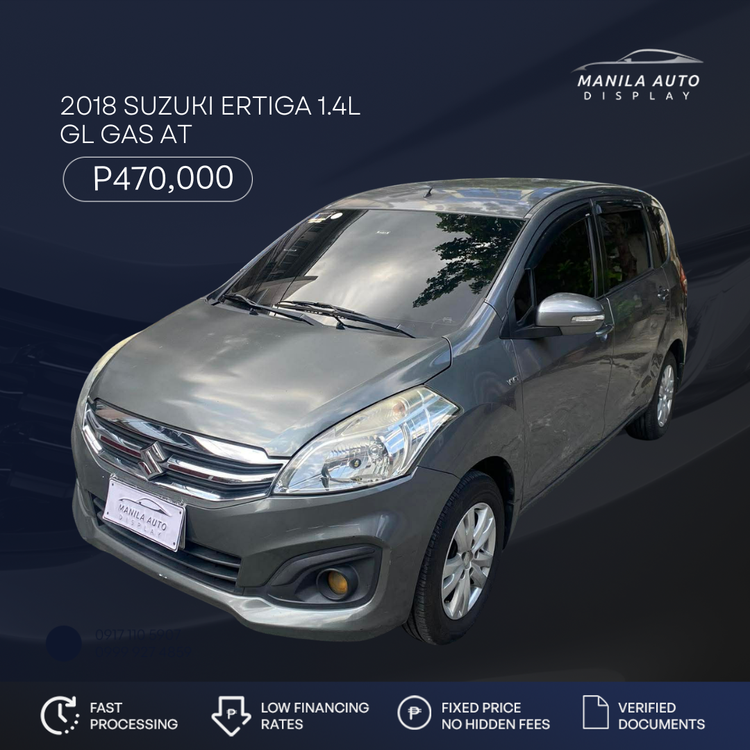 2018 SUZUKI	ERTIGA 1.4L GL GAS AUTOMATIC TRANSMISSION