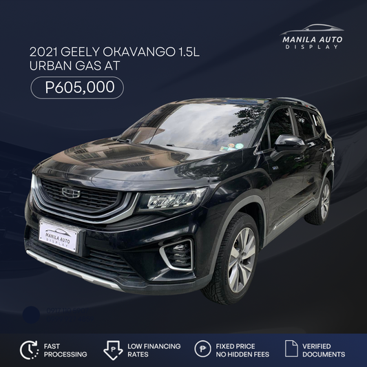 2021 GEELY OKAVANGO 1.5L URBAN GAS AUTOMATIC TRANSMISSION