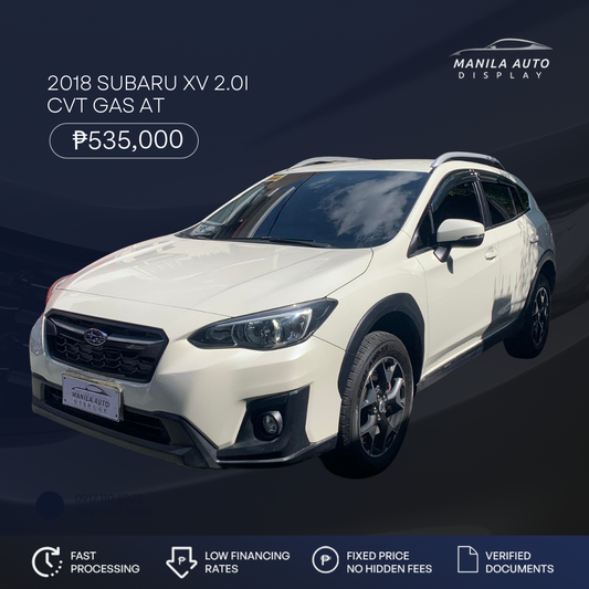 2018 SUBARU XV 2.0I CVT GAS AUTOMATIC TRANSMISSION
