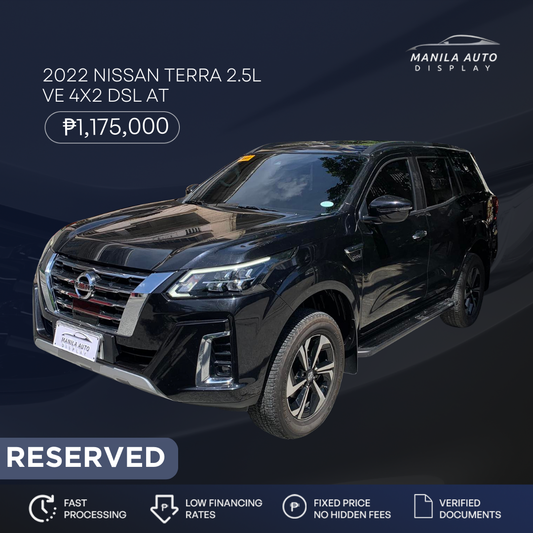 2022 NISSAN TERRA 2.5L VE 4X2 DSL AUTOMATIC TRANSMISSION