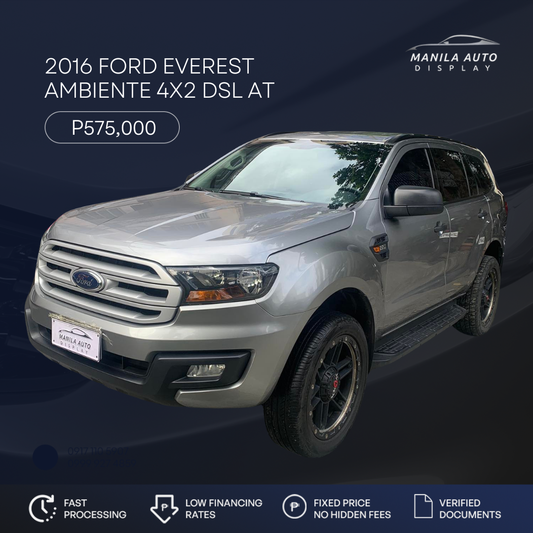 2016 FORD EVEREST AMBIENTE 2.2L 4X2 DSL AUTOMATIC TRANSMISSION