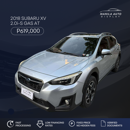 2018 SUBARU XV 2.0i-S GAS AUTOMATIC TRANSMISSION