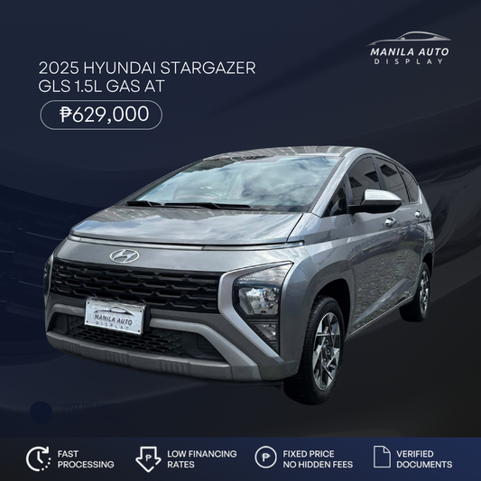 2025 HYUNDAI STARGAZER GLS GAS AUTOMATIC TRANSMISSION
