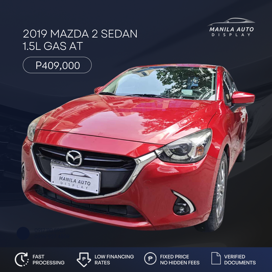 2019 MAZDA 2 SEDAN 1.5L GAS AUTOMATIC TRANSMISSION