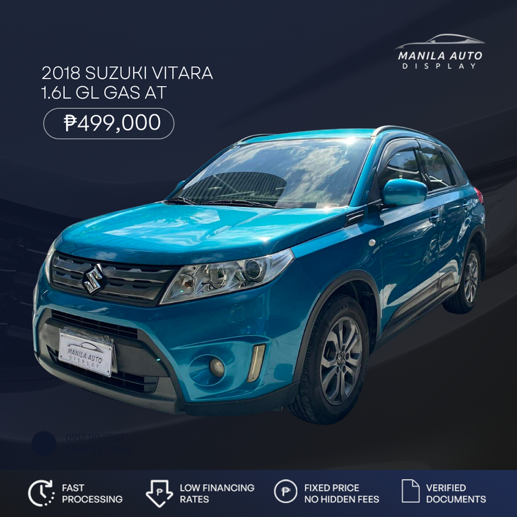 2018 SUZUKI	VITARA 1.6L GL GAS AUTOMATIC TRANSMISSION