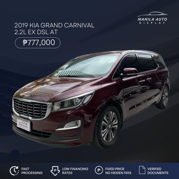 2019 KIA	GRAND CARNIVAL 2.2 EX DSL AUTOMATIC TRANSMISSION
