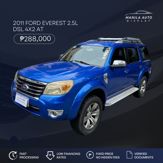 2011 FORD EVEREST 2.5L DSL 4X2 AUTOMATIC TRANSMISSION