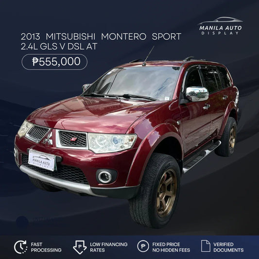 2013 MITSUBISHI	MONTERO SPORT 2.4L GLS V DSL AUTOMATIC TRANSMISSION