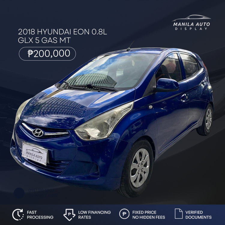2018 HYUNDAI EON 0.8L GLX 5 GAS MANUAL TRANSMISSION