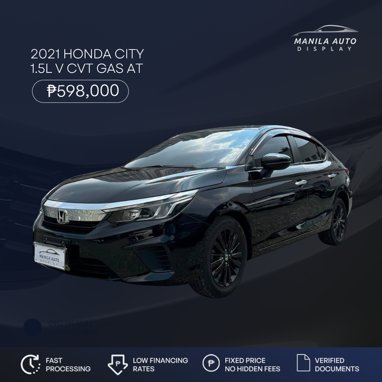 2021 HONDA	CITY 1.5L V CVT GAS AUTOMATIC TRANSMISSION