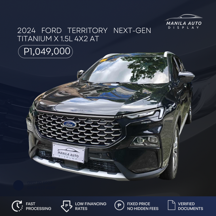 2024 FORD TERRITORY NEXT-GEN TITANIUM X 1.5L 4X2 AUTOMATIC TRANSMISSION