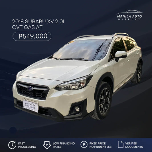 2018 SUBARU XV 2.0I CVT	GAS AUTOMATIC TRANSMISSION