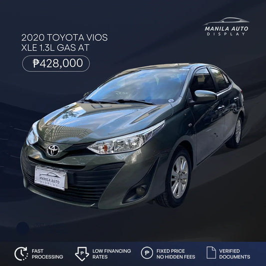 2020 TOYOTA VIOS XLE 1.3L GAS AUTOMATIC TRANSMISSION