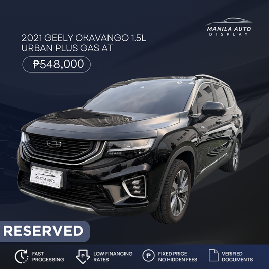 2021 GEELY OKAVANGO 1.5L URBAN PLUS GAS AUTOMATIC TRANSMISSION