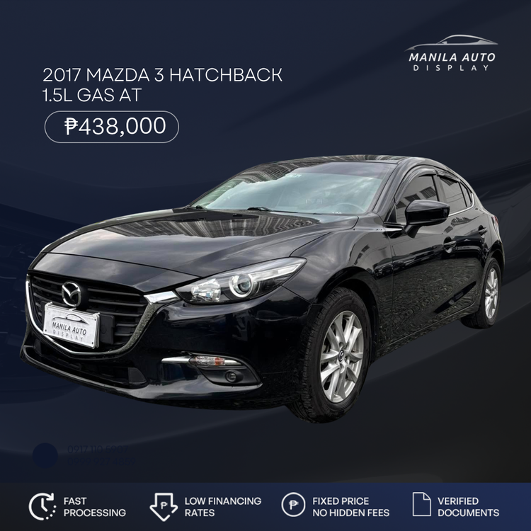 2017 MAZDA 3 HATCHBACK 1.5L GAS AUTOMATIC TRANSMISSION