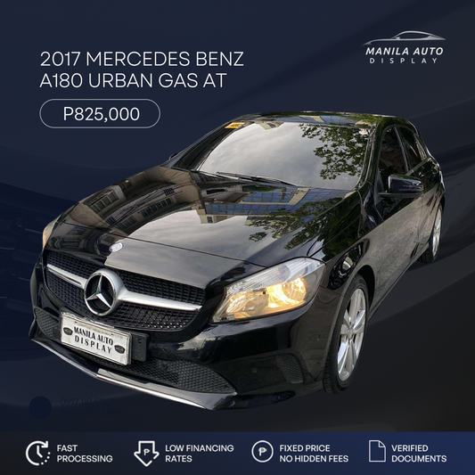 2017 MERCEDES BENZ A180 URBAN GAS AUTOMATIC TRANSMISSION