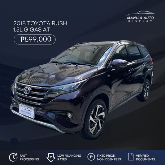 2018 TOYOTA RUSH 1.5L G GAS AUTOMATIC TRANSMISSION
