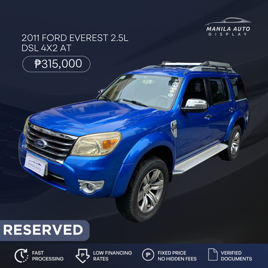 2011 FORD EVEREST 2.5L DSL 4X2 AUTOMATIC TRANSMISSION