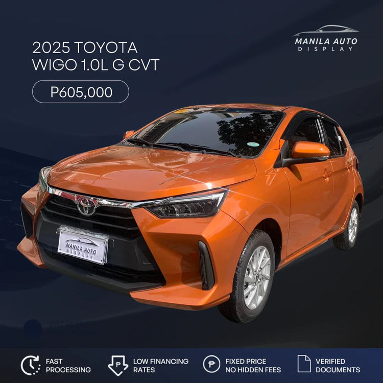 2025 TOYOTA WIGO 1.0L G GAS AUTOMATIC TRANSMISSION