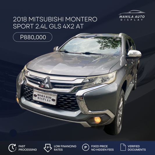 2018 MITSUBISHI MONTERO SPORT 2.4L GLS DIESEL AUTOMATIC TRANSMISSION