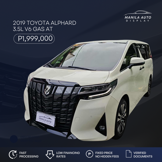 2019 TOYOTA ALPHARD 3.5L V6 GAS AUTOMATIC TRANSMISSION