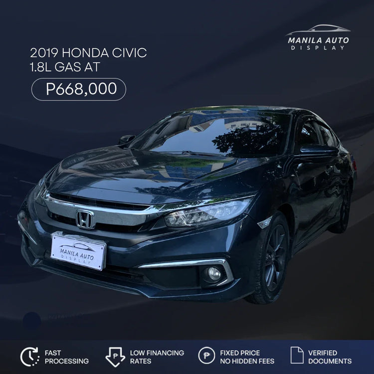 2019 HONDA CIVIC 1.8L E GAS AUTOMATIC TRANSMISSION