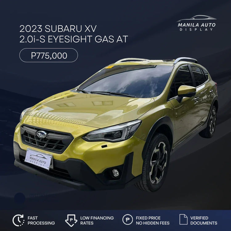 2023 SUBARU XV 2.0I S  EYESIGHT GAS AUTOMATIC TRANSMISSION