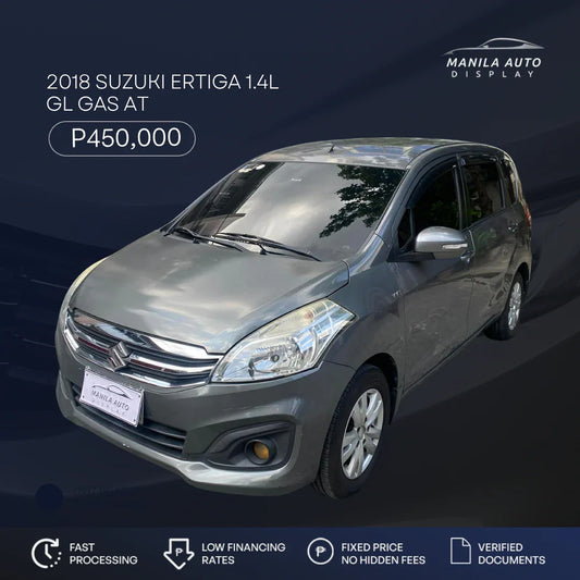 2018 SUZUKI	ERTIGA 1.4L GL GAS AUTOMATIC TRANSMISSION