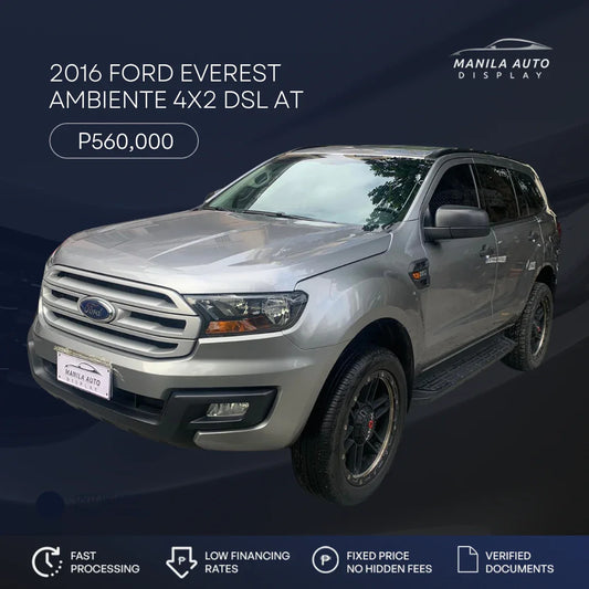 2016 FORD EVEREST AMBIENTE 2.2L 4X2 DSL AUTOMATIC TRANSMISSION