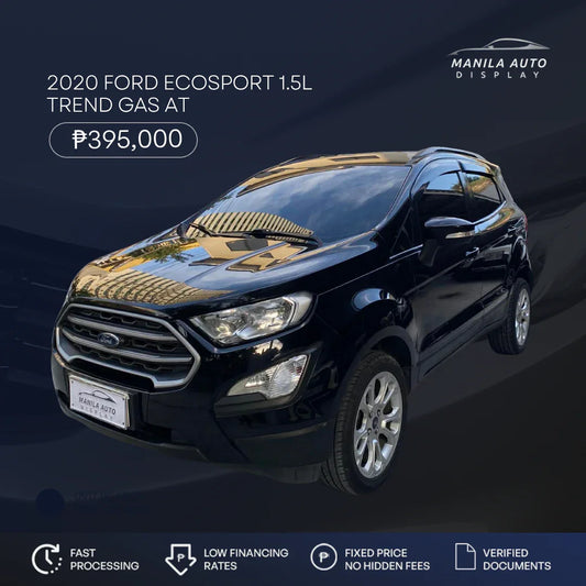 2020 FORD ECOSPORT 1.5L TREND GAS AUTOMATIC TRANSMISSION