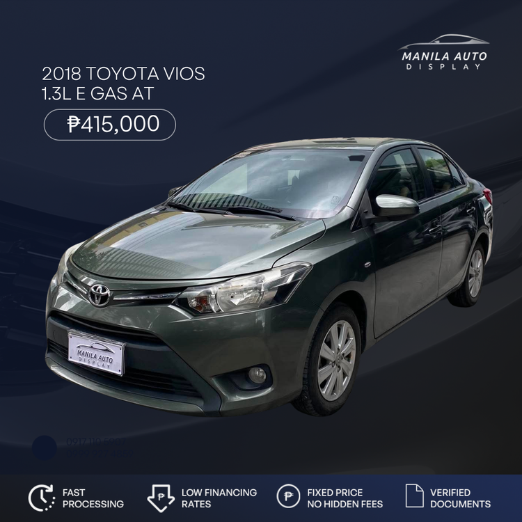 2018 TOYOTA VIOS 1.3L E GAS AUTOMATIC TRANSMISSION