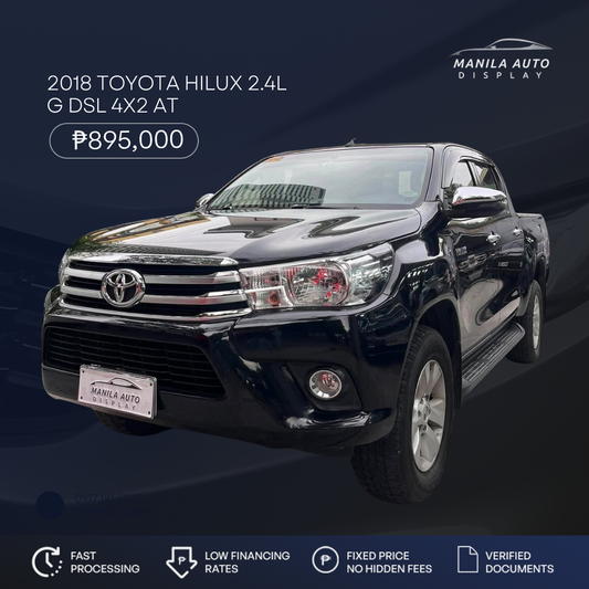 2018 TOYOTA HILUX 2.4L G 4X2 DSL AUTOMATIC TRANSMISSION
